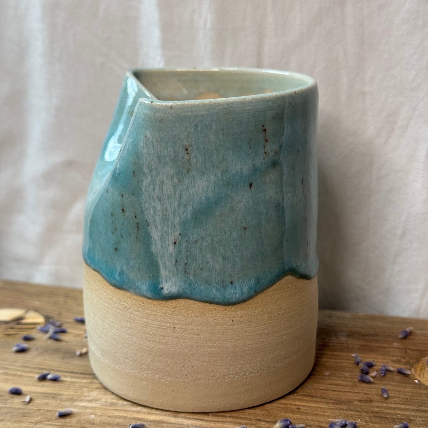 Becher Blue Lagoon heller Ton