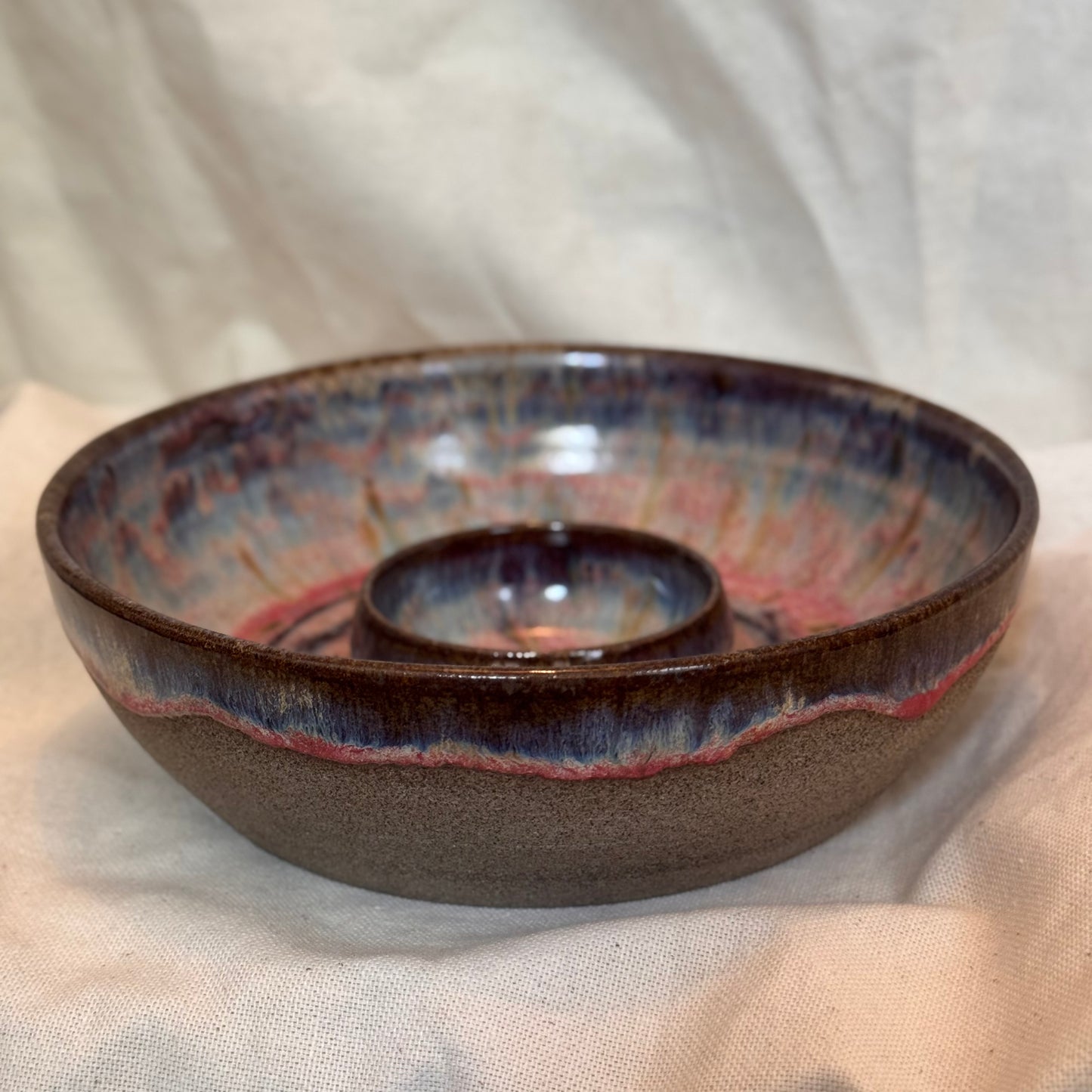 Chip& Dip Bowl Aurora Glow