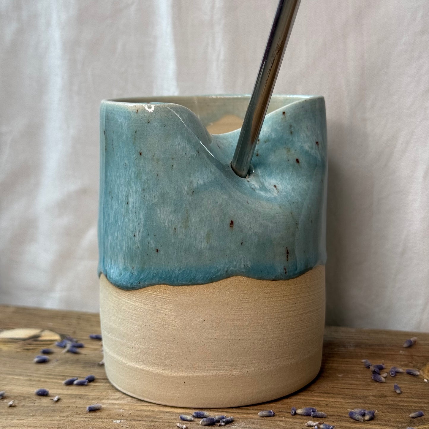 Becher Blue Lagoon heller Ton