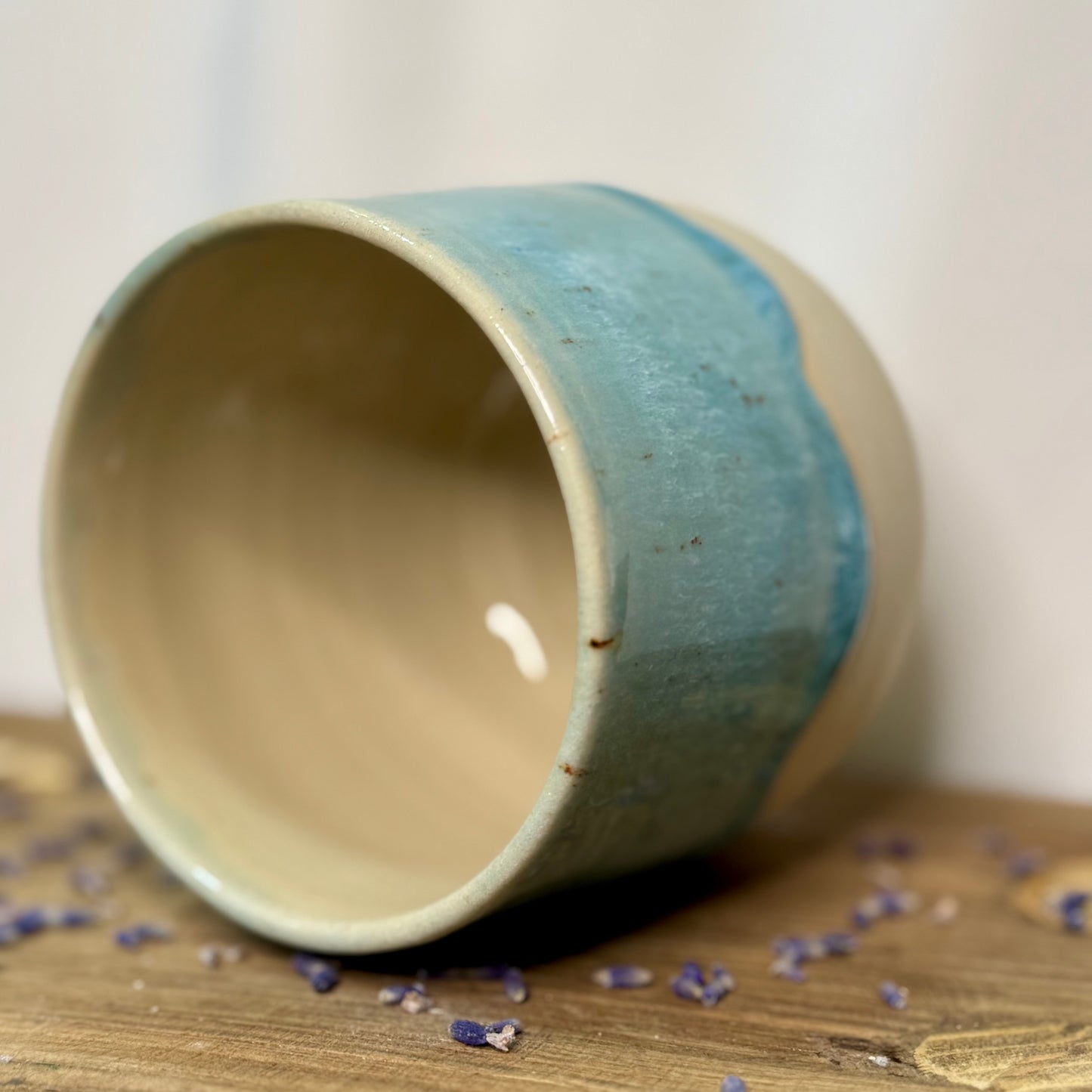 Becher Blue Lagoon heller Ton