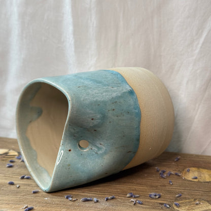 Becher Blue Lagoon heller Ton