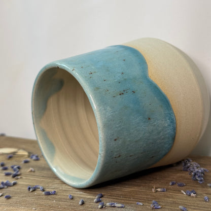 Becher „Upsi“ Blue Lagoon heller Ton