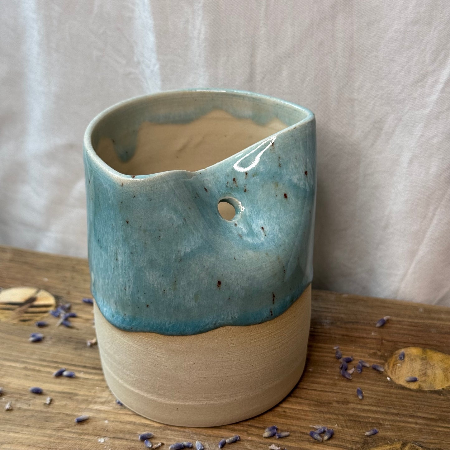 Becher Blue Lagoon heller Ton