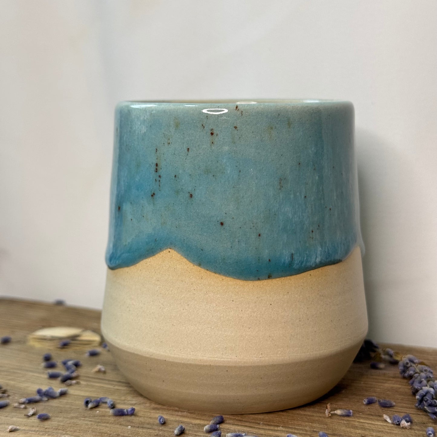 Becher „Upsi“ Blue Lagoon heller Ton